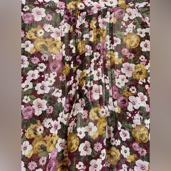 Torrid Floral Blouse - Brown and Pink - Picture 9 of 9